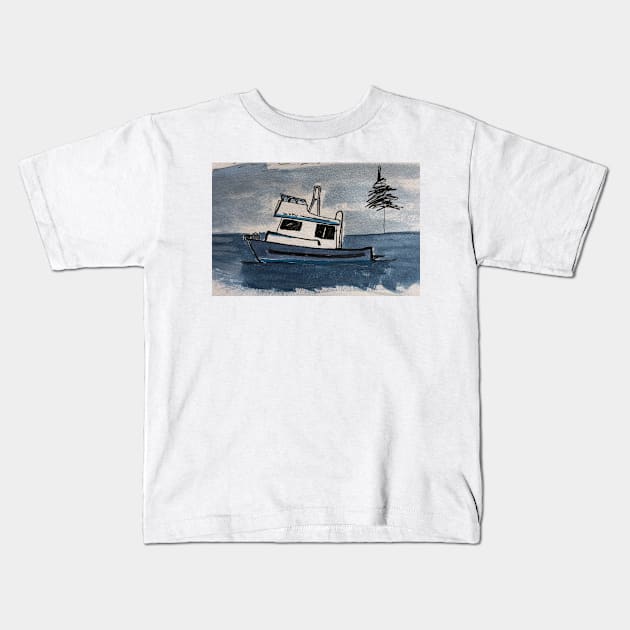 Seabeaver2 Kids T-Shirt by Jaketerio1